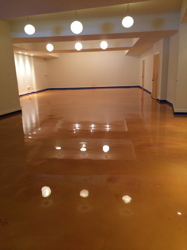 Metallic tomball tx floor coating by Real Seal Coatings