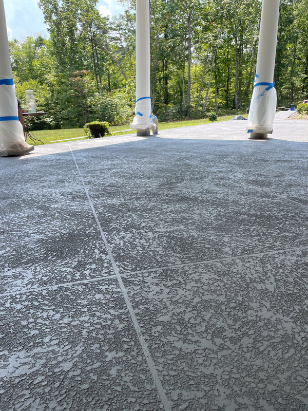 Textured overlay conroe tx floor coating by Real Seal Coatings