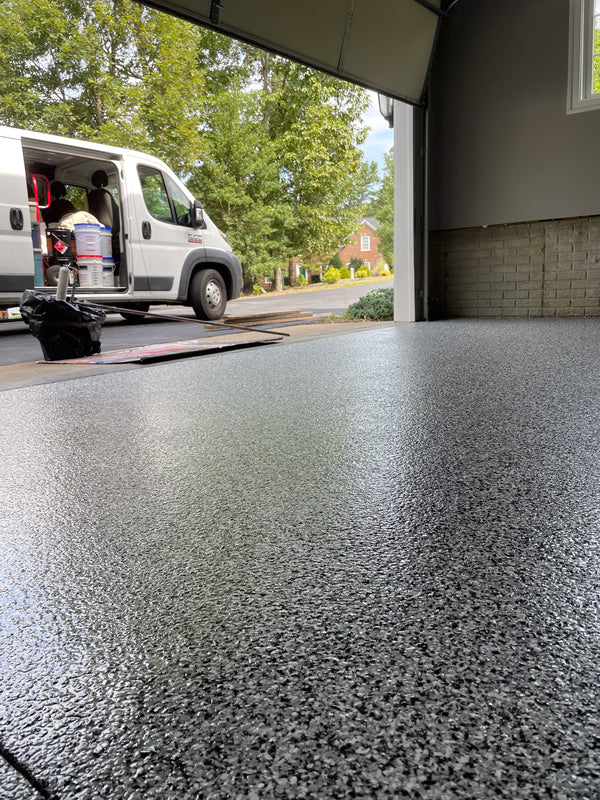 2 car garage katy tx floor coating by Real Seal Coatings