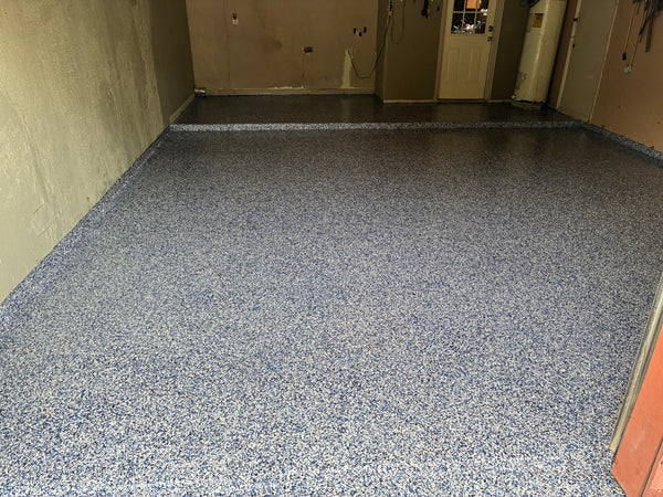 1 car garage cypress tx floor coating by Real Seal Coatings